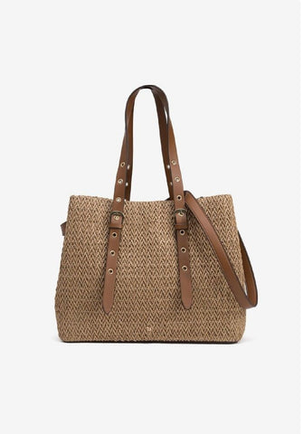 BOLSO KASEY RAFIA CAMEL