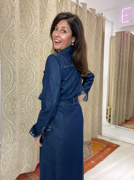 VESTIDO COOPER TEJANO