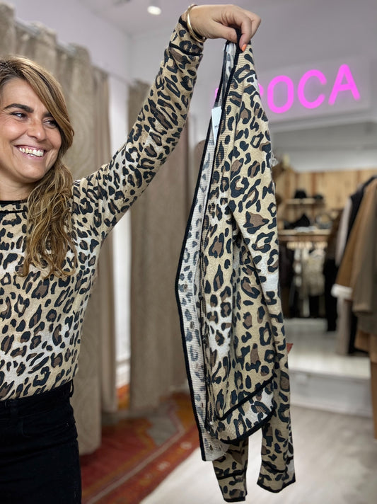 CHAQUETA FINA ANIMAL PRINT