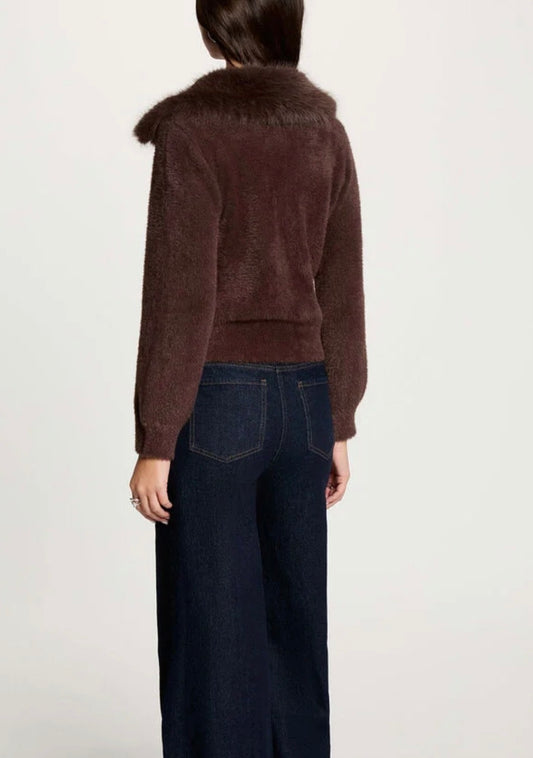 CHAQUETA PELUCHE CUELLO DE PELO
