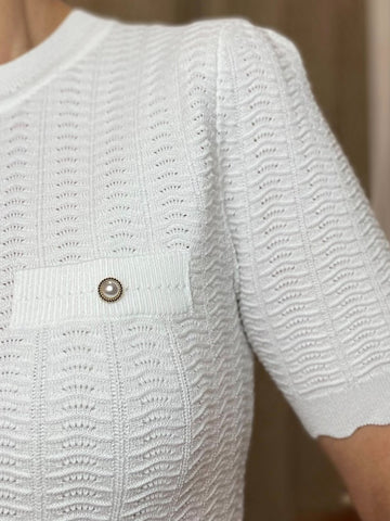 CAMISETA POLO PIQUE BLANCO