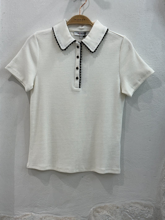 POLO MORGAN ONDAS BLANCO