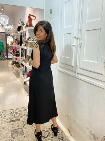 VESTIDO ESTRELLA DE MAR NEGRO