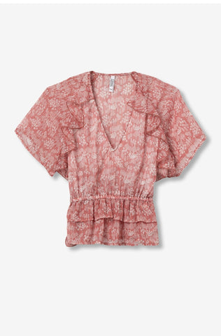 BLUSA LUCIANA ROSA PRINT