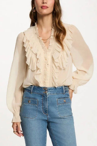 BLUSA FLUIDA CREMA