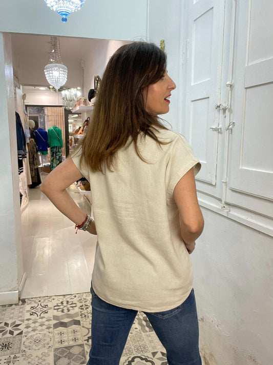 BLUSA AINHOA BEIG