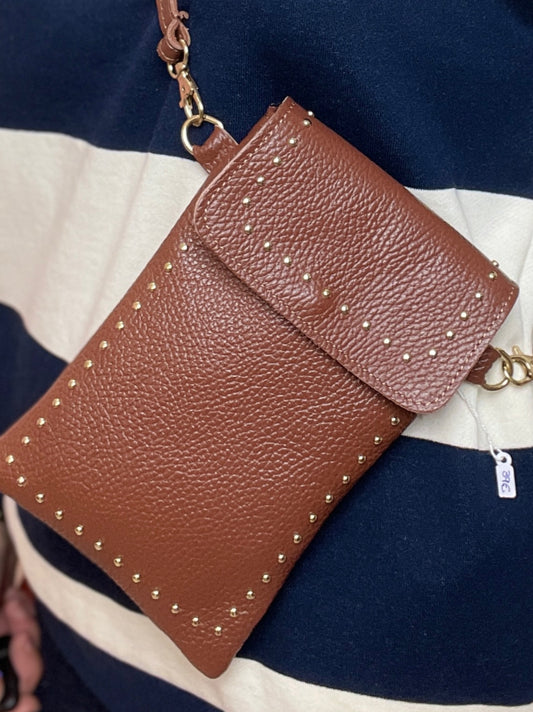 BOLSITO MOVIL PIEL MARRON