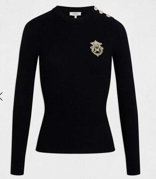JERSEY ESCUDO M NEGRO