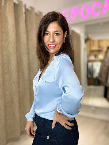 BLUSA ANNE AZUL CIELO