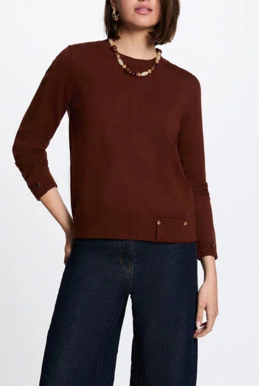 JERSEY MARRÓN MUJER