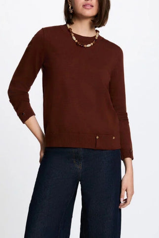 JERSEY MARRÓN MUJER