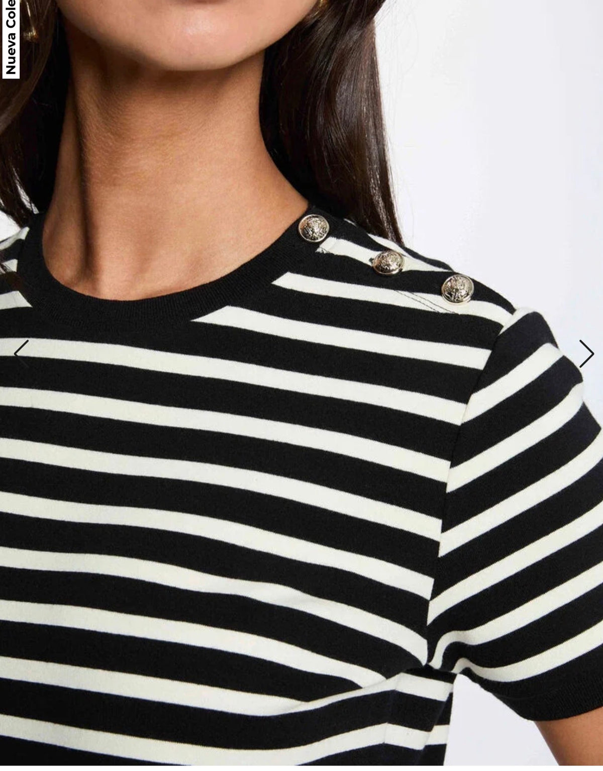 CAMISETA RAYAS NEGRO