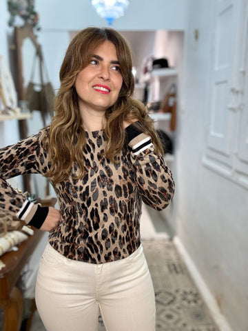 JERSEY ALICIA ANIMAL PRINT