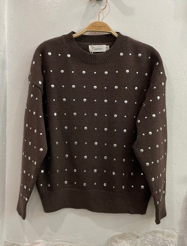 JERSEY TACHAS MARRON