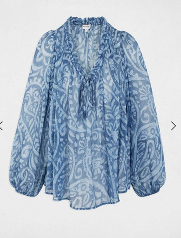 BLUSA GASA PRINT VAQUERO