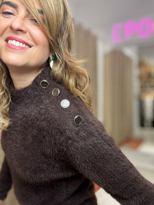 JERSEY ALMA PELUCHE CHOCOLATE