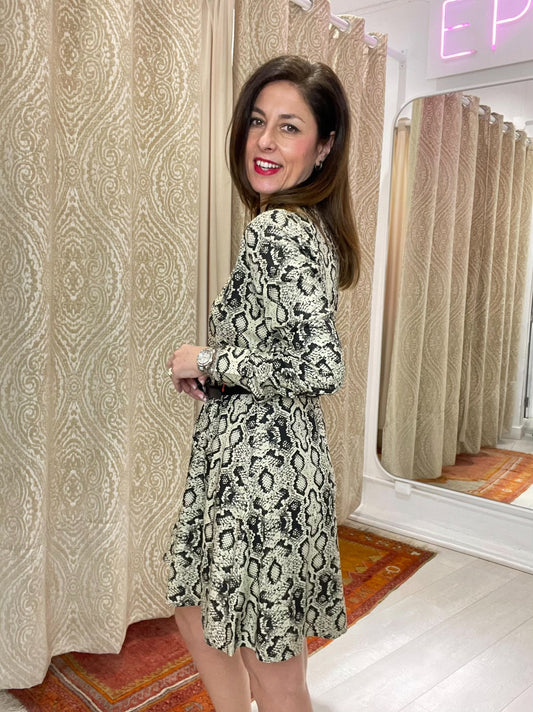 VESTIDO NOELIA ESTAMPADO SERPIENTE