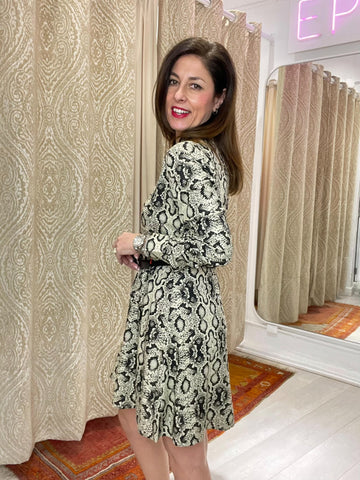 VESTIDO NOELIA ESTAMPADO SERPIENTE